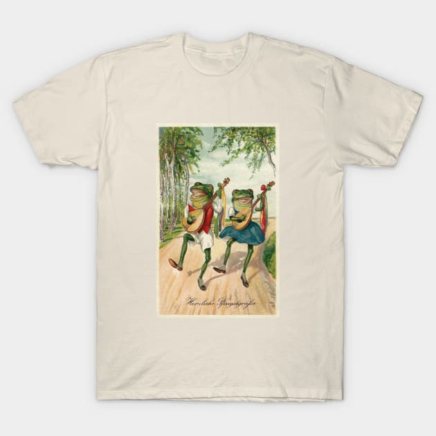 Frog Buddies Play the Mandolin at the Renaissance Festival T-Shirt by Star Scrunch